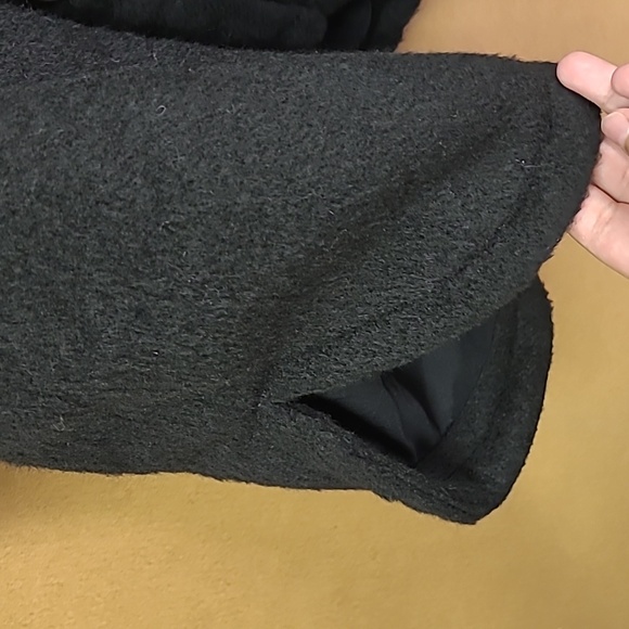 Old Navy Black Wool Blend Button Down Jacket - Picture 6 of 11